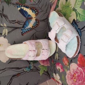 Fuzzy cotton candy slides